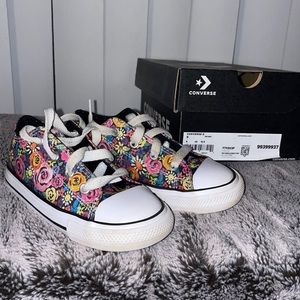 Toddler flower colorful converse sneakers